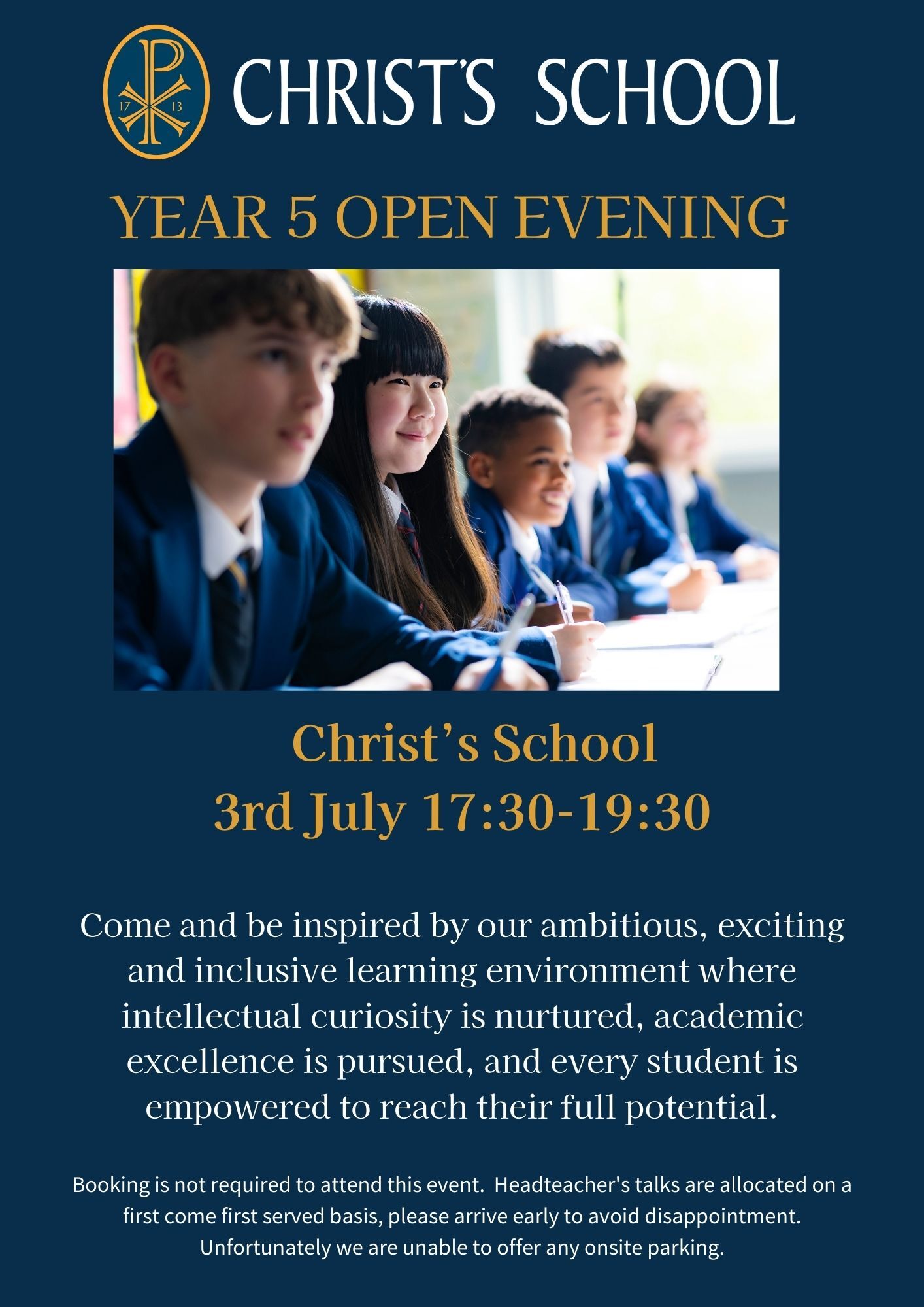 School open event flyer 2